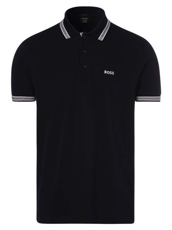 BOSS Póló 'Paddy'  éjkék / fehér-Hungary