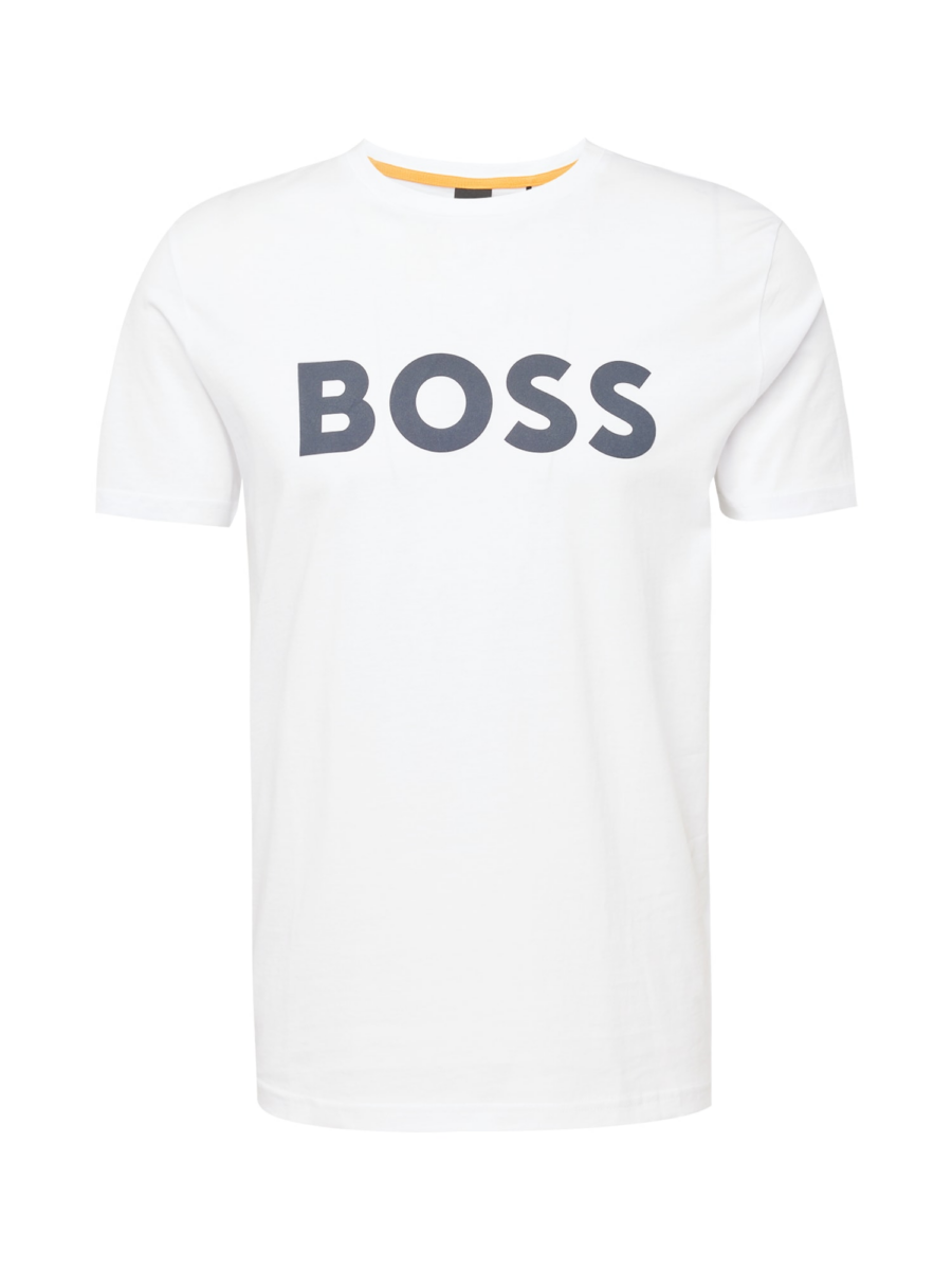 BOSS Póló 'Thinking'  fekete / fehér-Ár