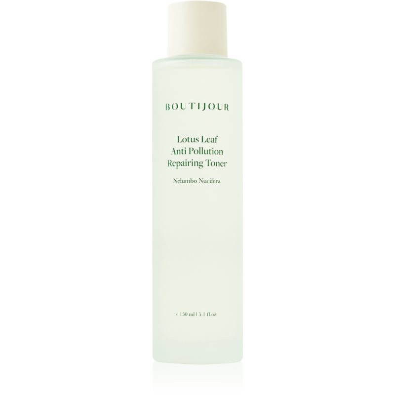 BOUTIJOUR Lotus Leaf Anti-Pollution Repairing Toner nyugtató tonik az érzékeny arcbőrre 150 ml