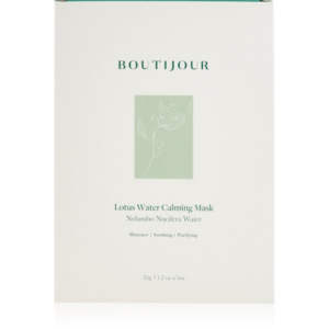 BOUTIJOUR Lotus Water Calming Mask nyugtató hatású gézmaszk a táplálásért és hidratálásért 5x33 g