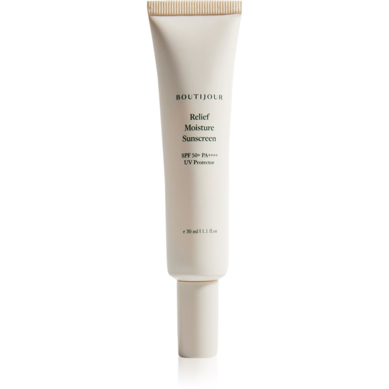 BOUTIJOUR Relief Moisture Sunscreen gyengéd és hidratáló géles krém SPF 50+ 30 ml