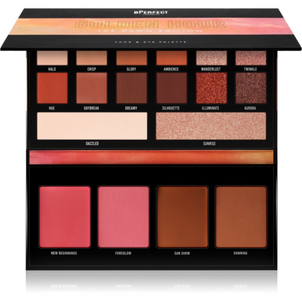 BPerfect Golden Hour The Dawn Edition multifunkciós arc paletta az arcra 54.6 g