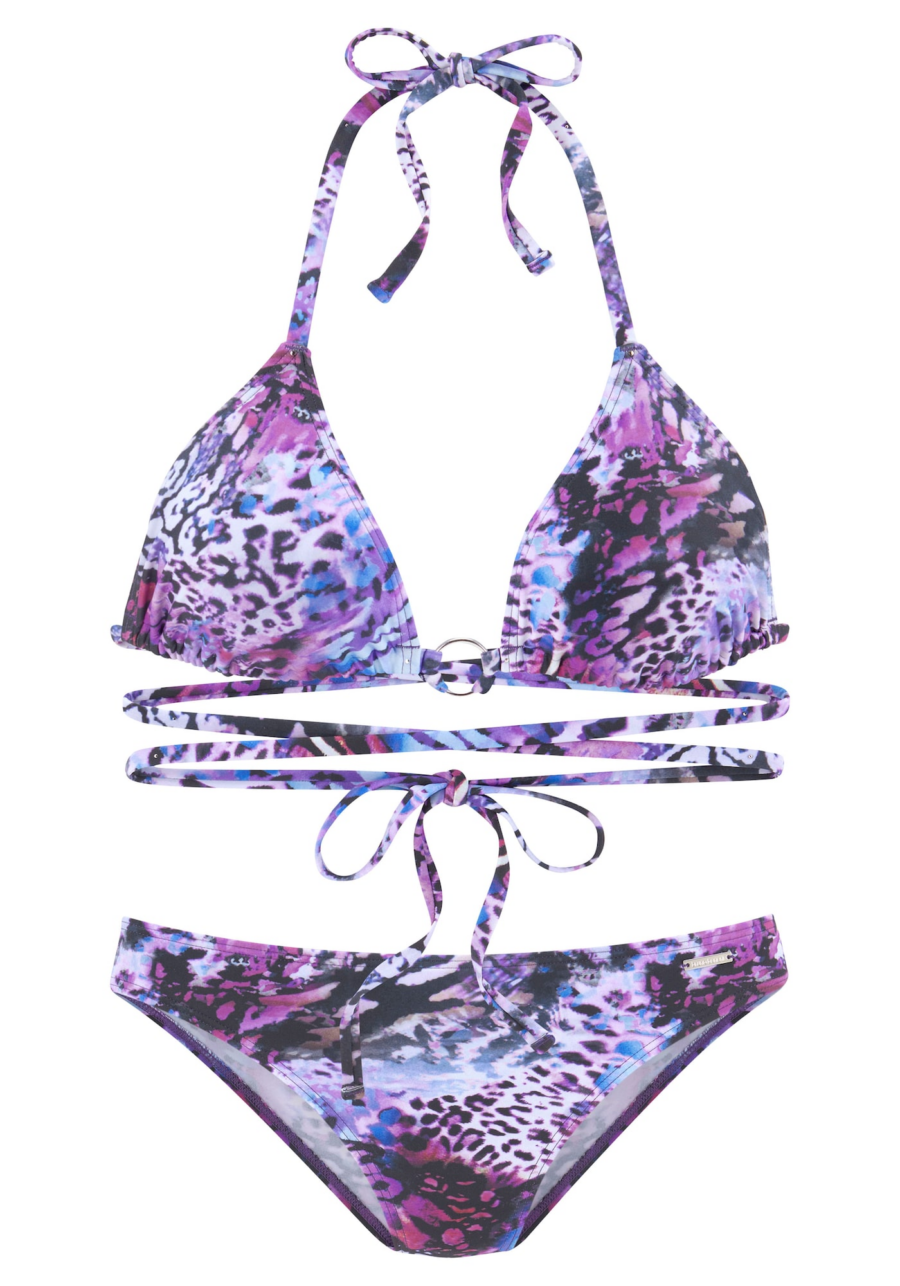 BRUNO BANANI Bikini  azúr / antracit / lila / bogyó-Ár