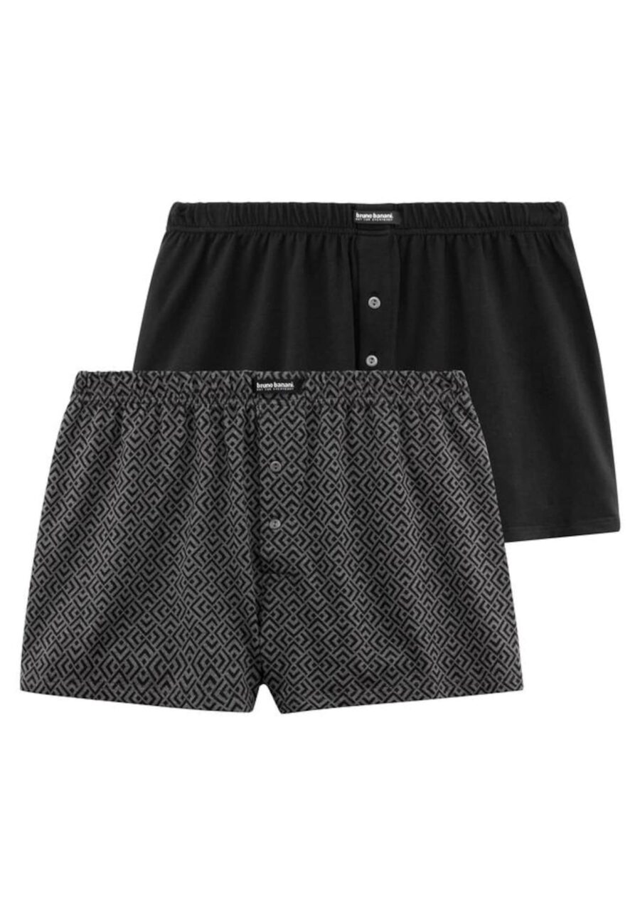 BRUNO BANANI Boxeralsók  szürke / fekete-hu