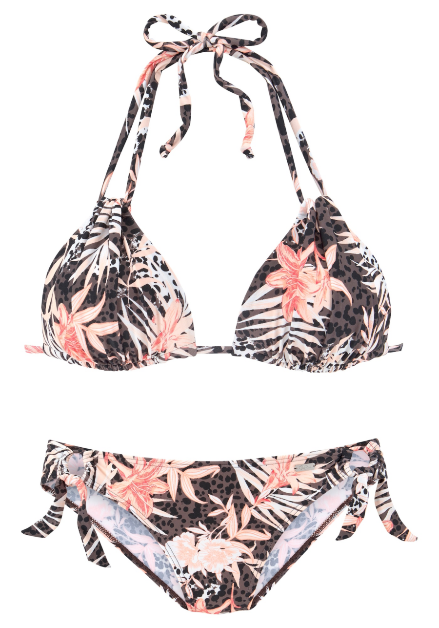 BUFFALO Bikini  barna / rózsaszín / fekete / fehér-Hungary