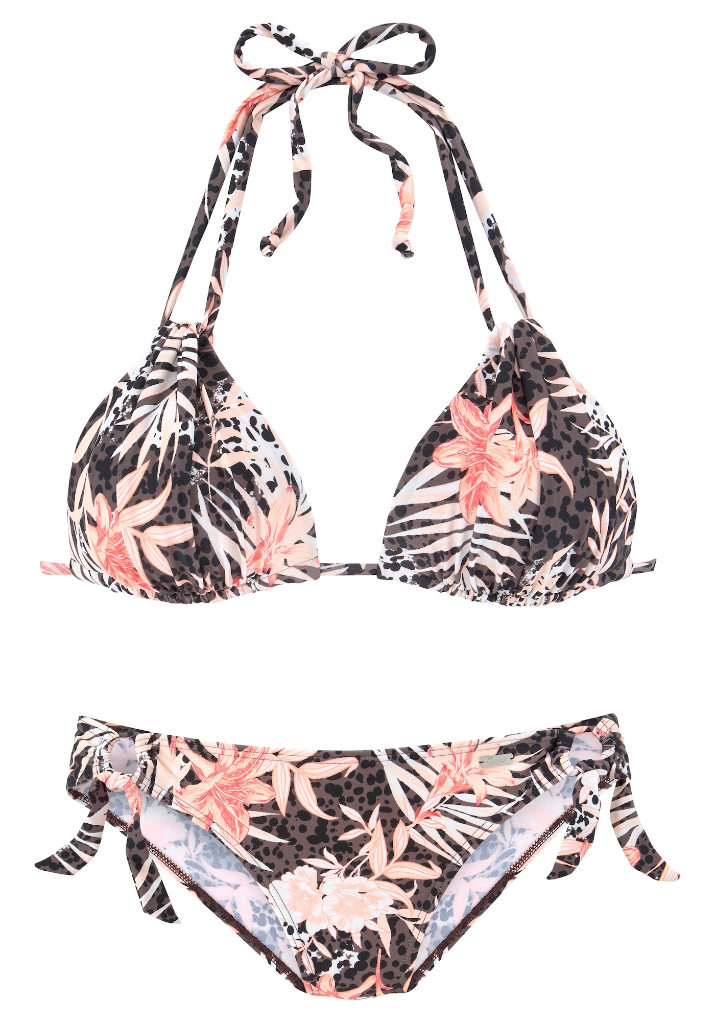 BUFFALO Bikini  barna / rózsaszín / fekete / fehér-Hungary