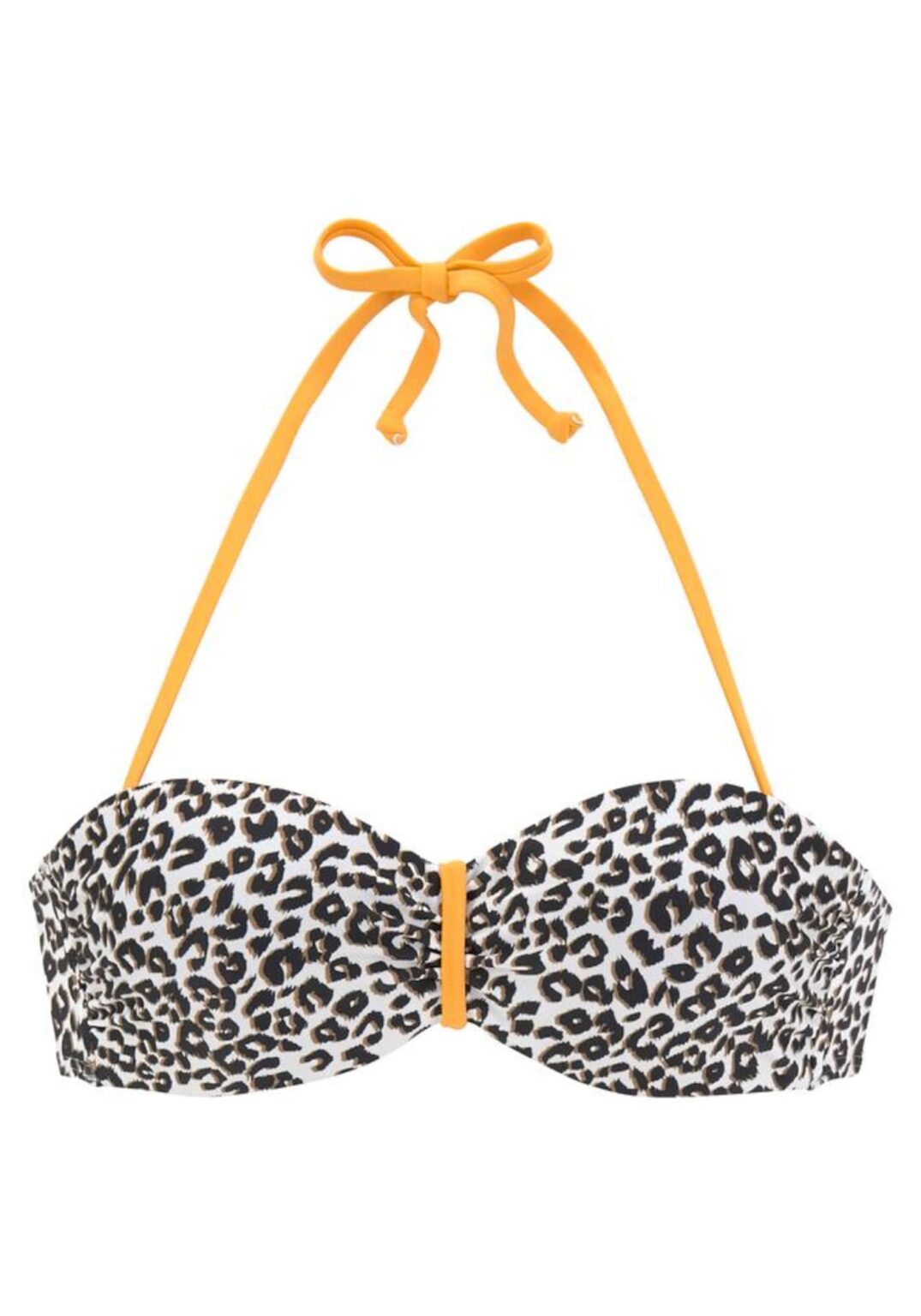 BUFFALO Bikini felső 'Kitty'  bézs / barna / sárga