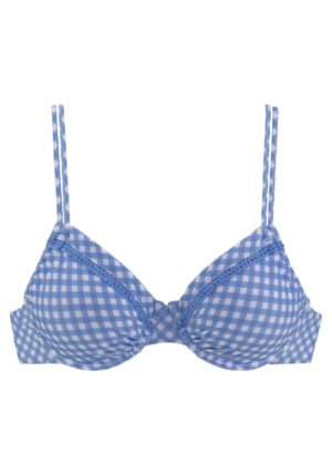 BUFFALO Bikini felső  kék / fehér-hu