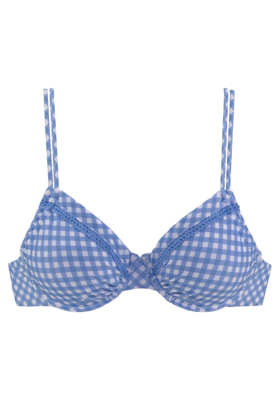 BUFFALO Bikini felső  kék / fehér-hu