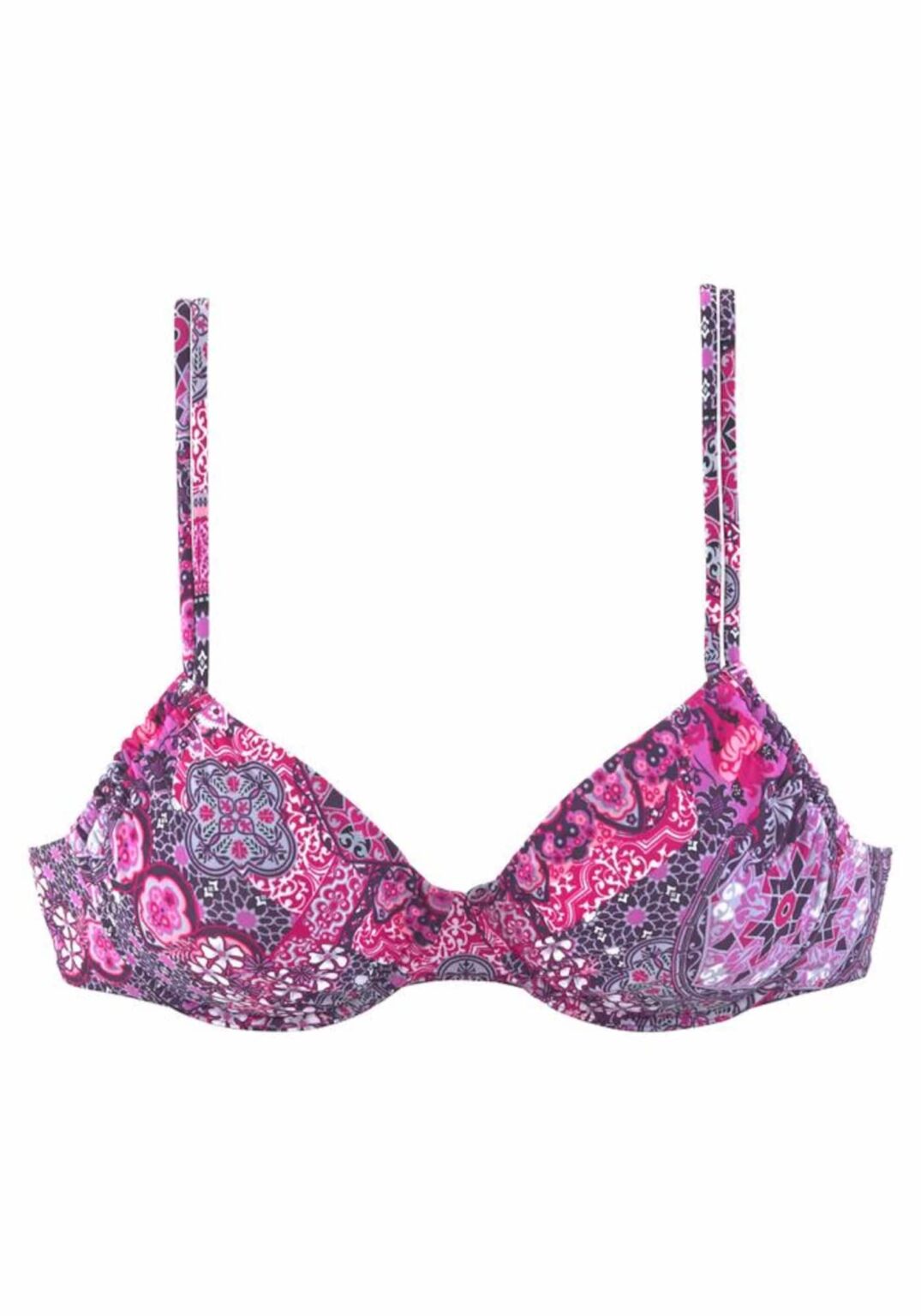 BUFFALO Bikini felső  padlizsán / rózsaszín