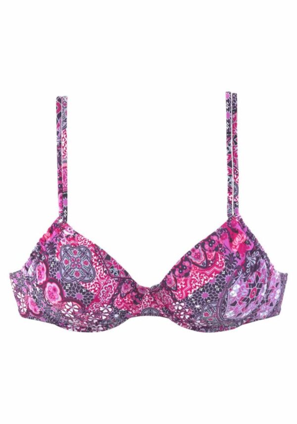 BUFFALO Bikini felső  padlizsán / rózsaszín
