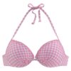 BUFFALO Bikini felső  rózsaszín / fehér-hu