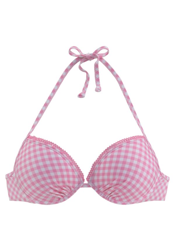 BUFFALO Bikini felső  rózsaszín / fehér-hu