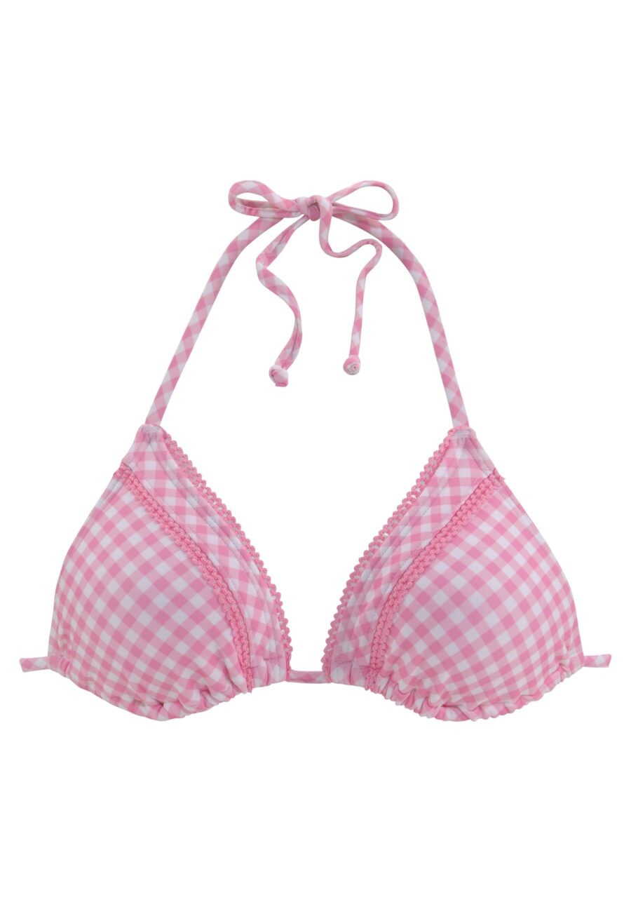 BUFFALO Bikini felső  rózsaszín / fehér-hu