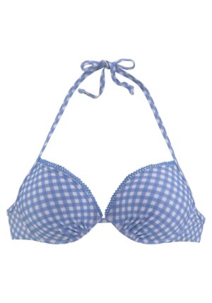 BUFFALO Bikini felső  világoskék / fehér-hu