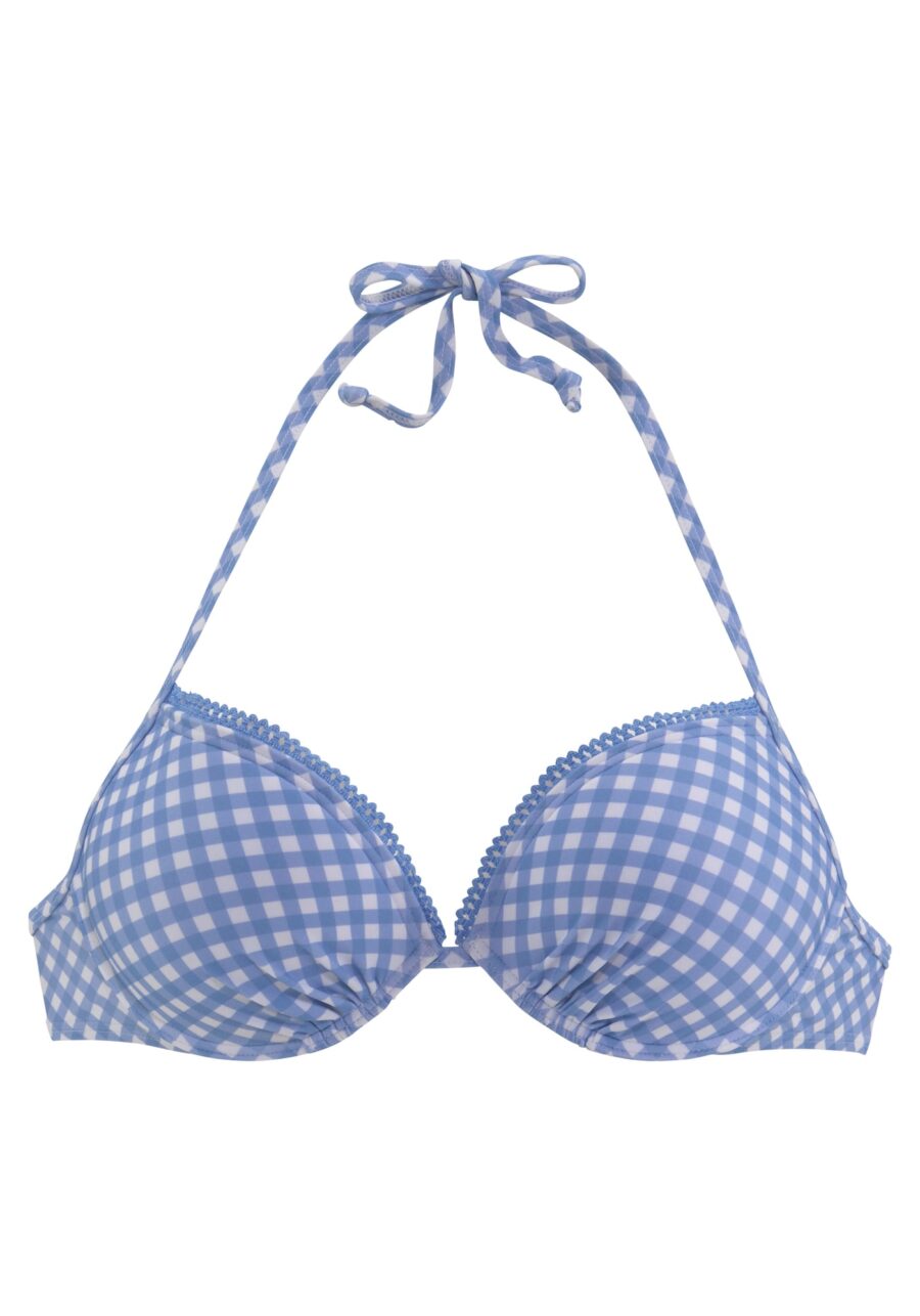 BUFFALO Bikini felső  világoskék / fehér-hu