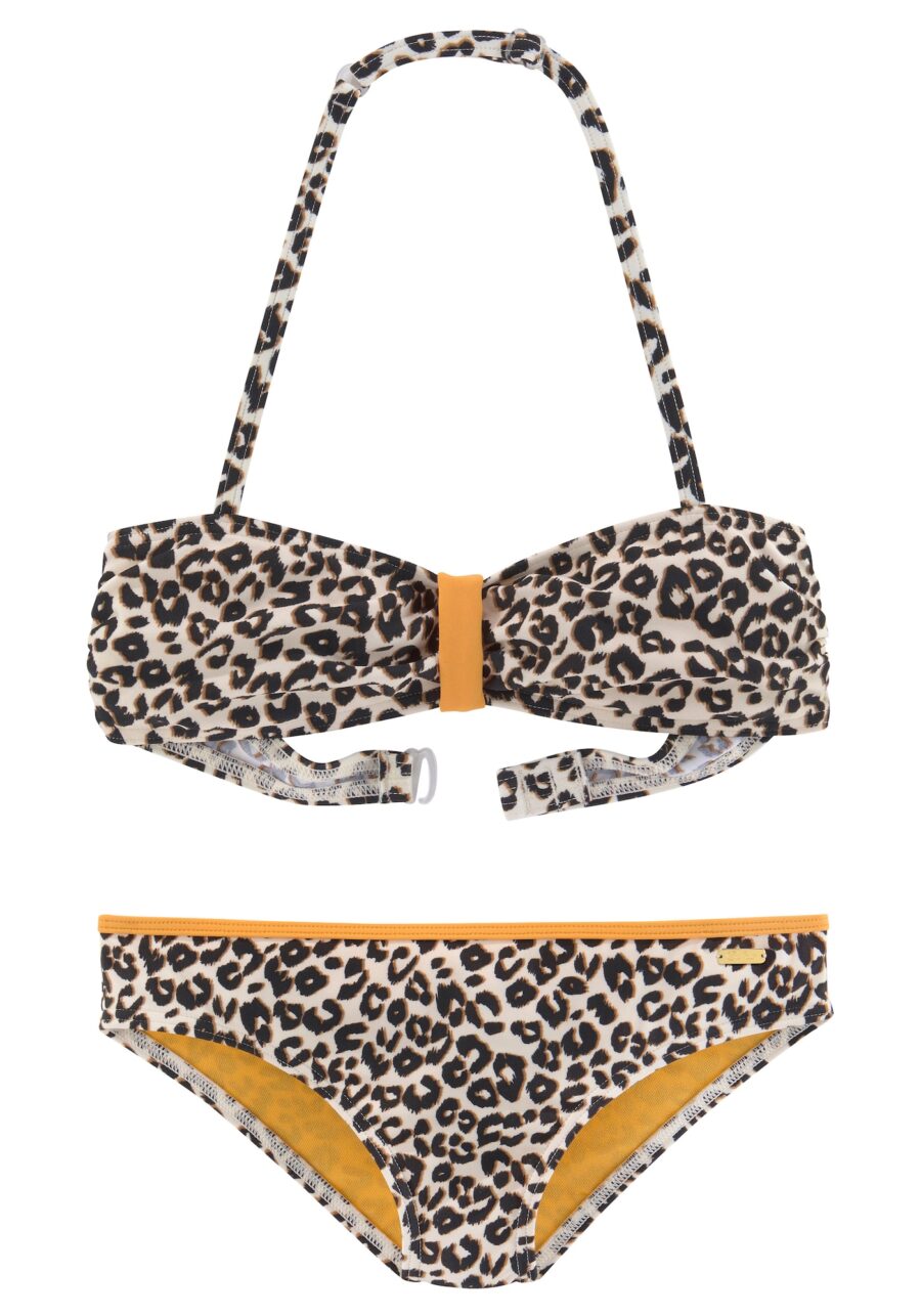 BUFFALO Bikini  krém / barna / narancs-hu