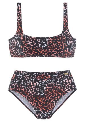 BUFFALO Bikini  menta / őszibarack / lazac / fekete-hu