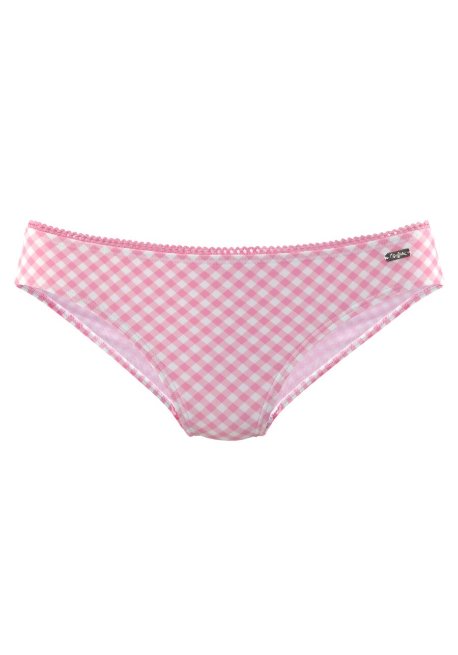 BUFFALO Bikini nadrágok  rózsaszín / fehér-hu