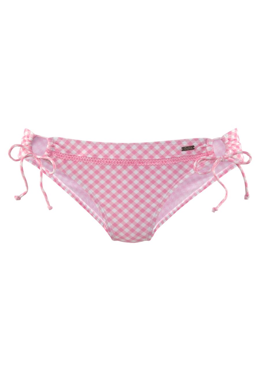 BUFFALO Bikini nadrágok  rózsaszín / fehér-hu