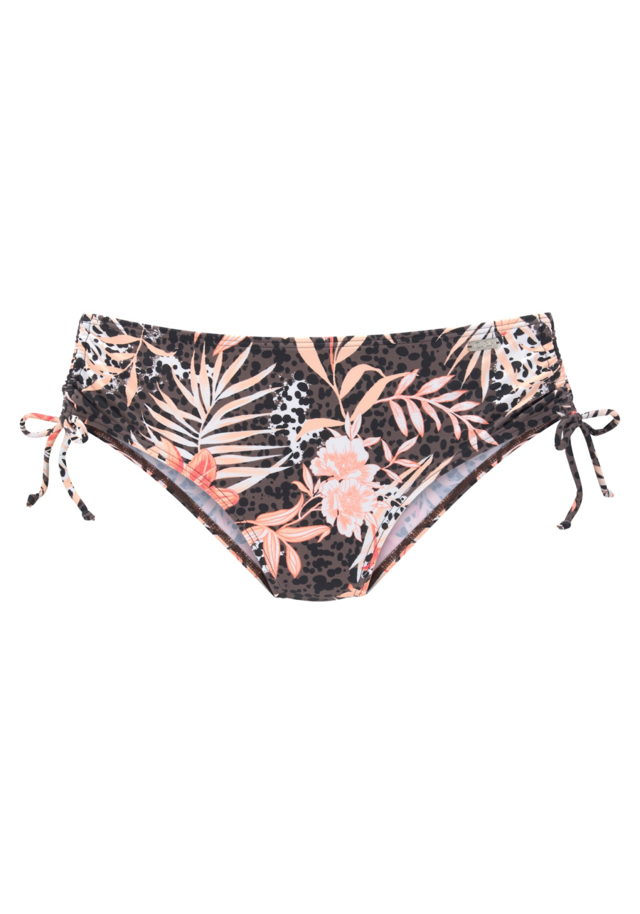 BUFFALO Bikini nadrágok  sötét barna / őszibarack / fekete / fehér-Hungary