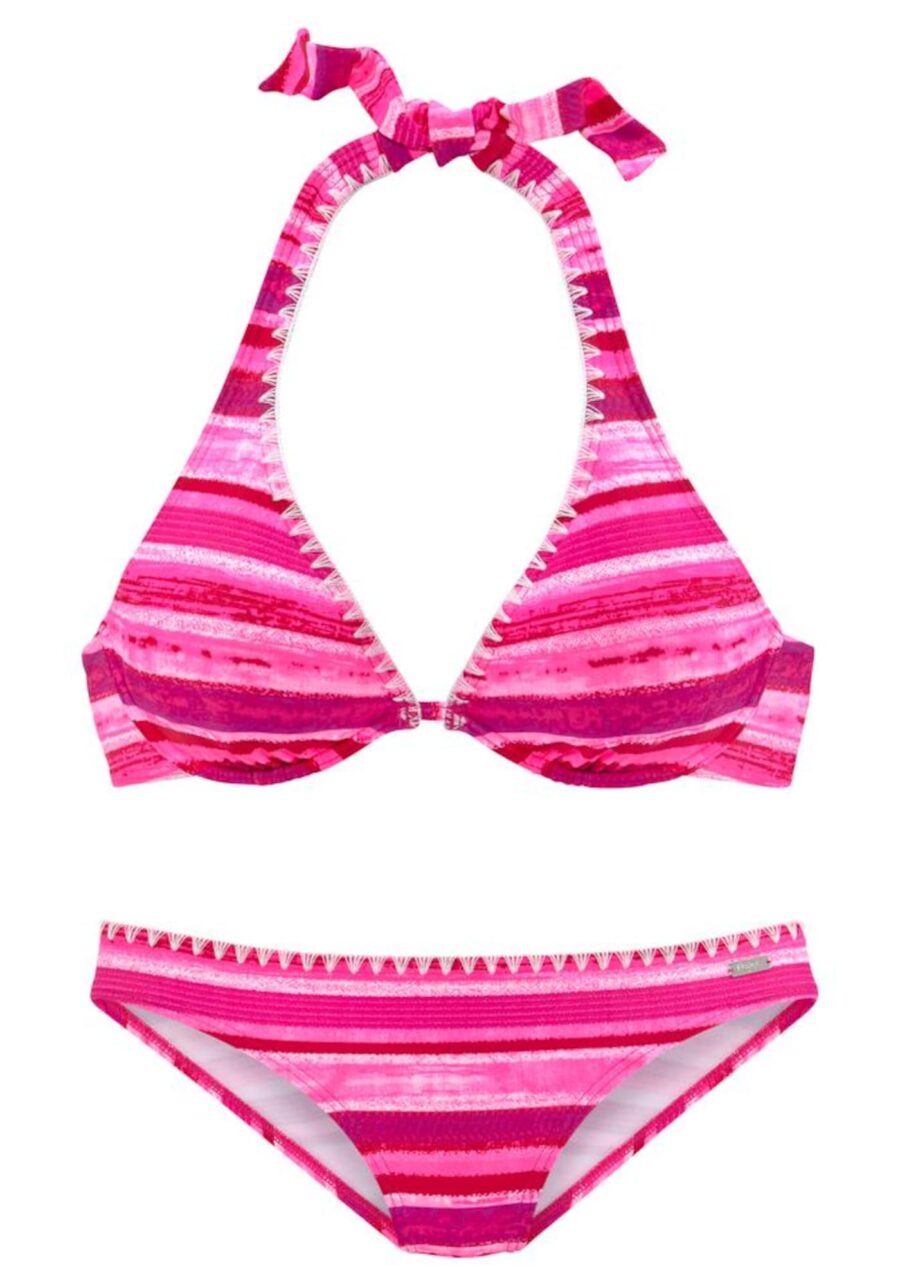 BUFFALO Bikini  rózsaszín / fehér-hu