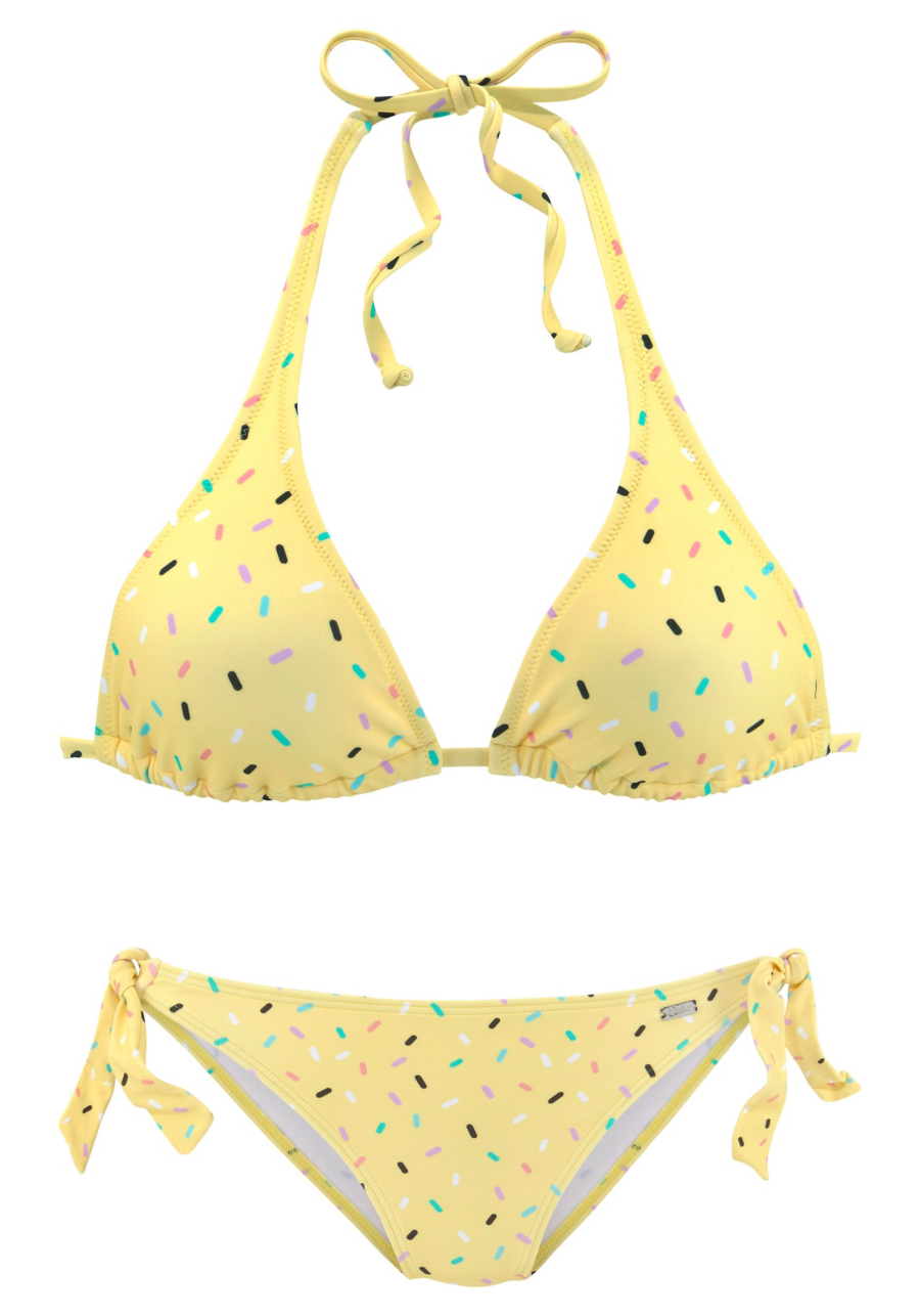 BUFFALO Bikini  sárga / világoslila / lazac / fekete / fehér-Hungary