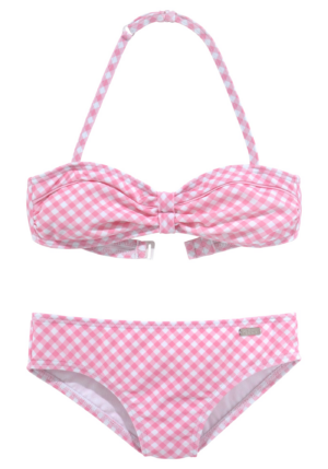 BUFFALO Bikini  világos-rózsaszín / fehér-Hungary