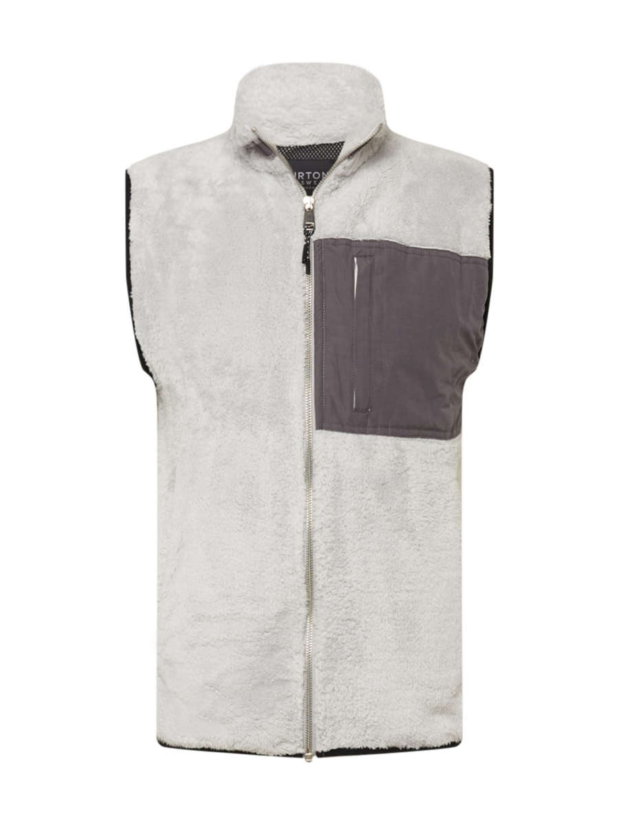BURTON MENSWEAR LONDON Mellény  sötétszürke / fehér-Hungary