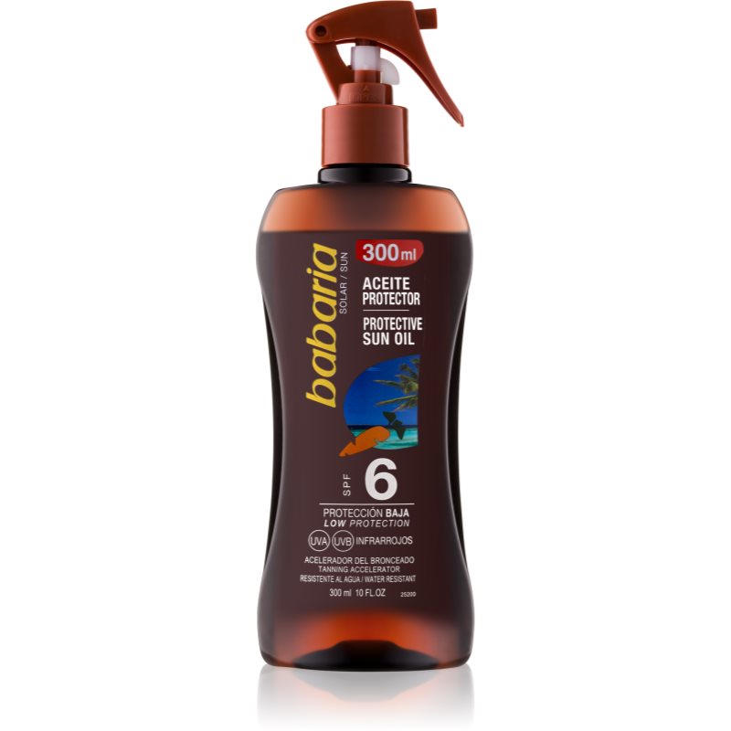 Babaria Sun Protective napozó olaj spray -ben SPF 6 300 ml-Eredeti