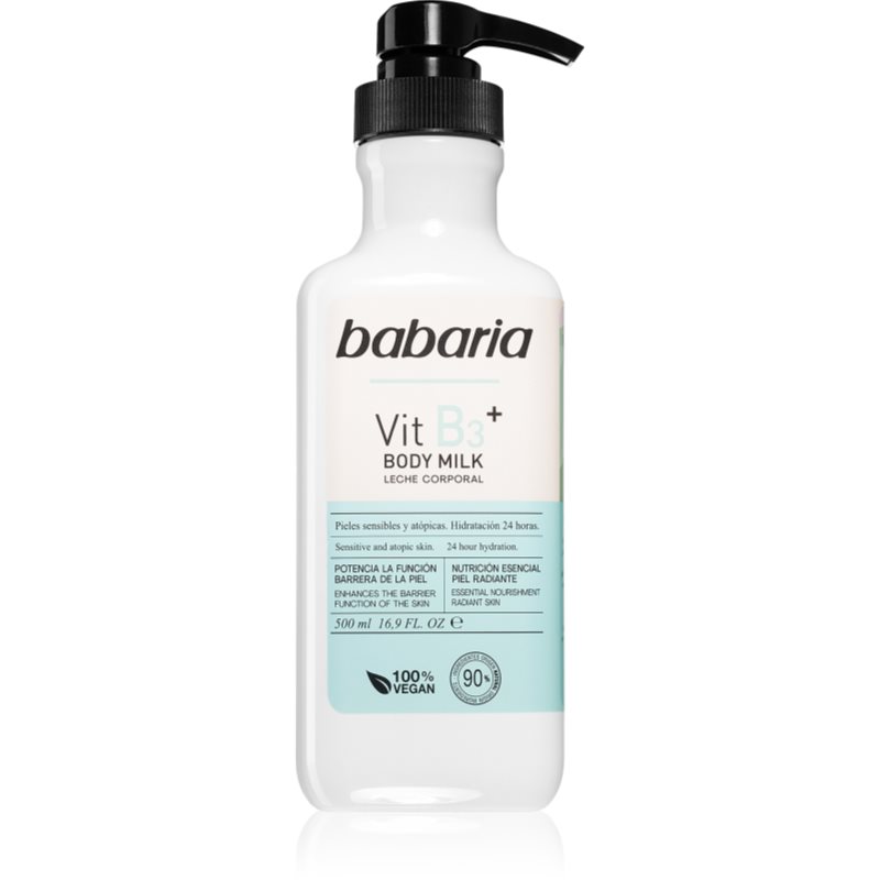 Babaria Vitamin B3 lágyító hidratáló testápoló minden bőrtípusra 500 ml-Ár