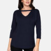 Babell Woman's Blouse Alexa Navy Blue