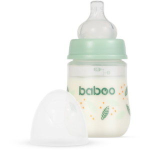 Baboo Anti-colic Feeding Bottle antikólikás cumisüveg gyermekeknek születéstől kezdődően Peachy Keen