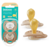 Baboo Soothers Round Latex with Case cumi Au Naturale 0-6 m 2 db-ár