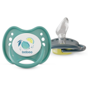 Baboo Soothers Silicone Orthodontic with Case cumi Lagoon Fiesta 6-12 m 2 db-ár