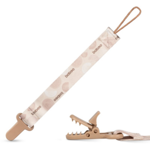 Baboo Textile Soother Holder cumitartó csipesz Au Naturale 1 db-ár