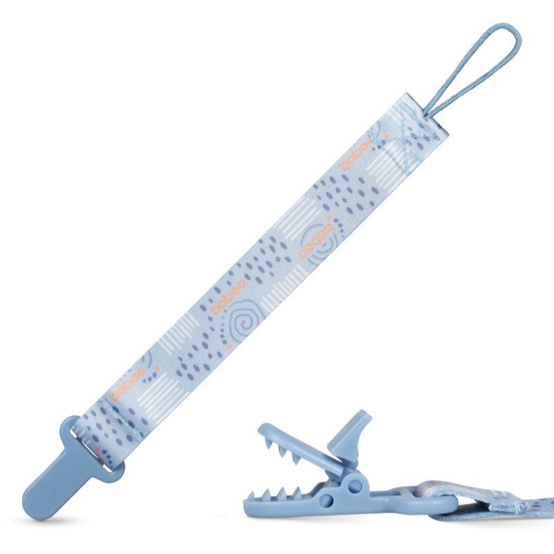 Baboo Textile Soother Holder cumitartó csipesz Blue Haze 1 db-ár