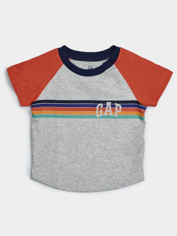Baby tričko GAP Logo ív raglan póló