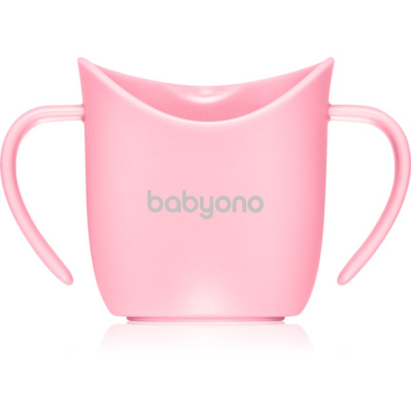 BabyOno Be Active Ergonomic Training Cup gyakorlóbögre fogantyúval Pink 6 m+ 120 ml-Ár