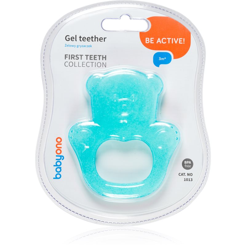 BabyOno Be Active Gel Teether rágóka Turquoise Bear 1 db-Ár