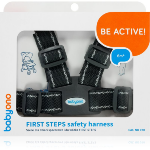 BabyOno Be Active Safety Harness First Steps biztonsági heveder gyermekeknek Black 6 m+ 1 db-Ár