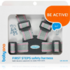 BabyOno Be Active Safety Harness First Steps biztonsági heveder gyermekeknek Grey/Pink 6 m+ 1 db-Ár