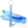BabyOno Be Active Suction Baby Spoon kiskanál + bevonat Blue 6 m+ 1 db-Ár