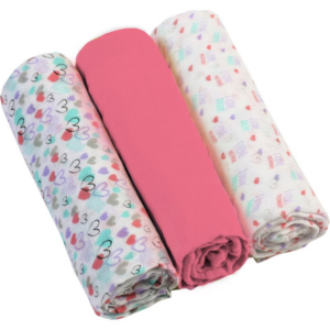 BabyOno Diaper Super Soft mosható pelenkák Pink 70 × 70 cm 3 db-Ár