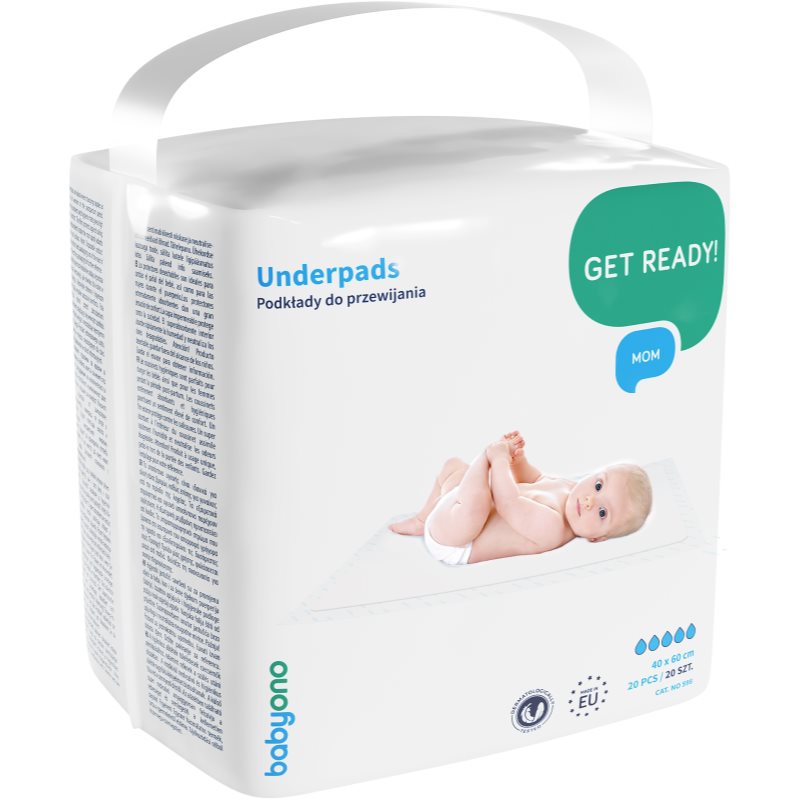 BabyOno Get Ready Mom eldobható pelenkázó-alátétek 40 x 60 cm 20 db-Ár