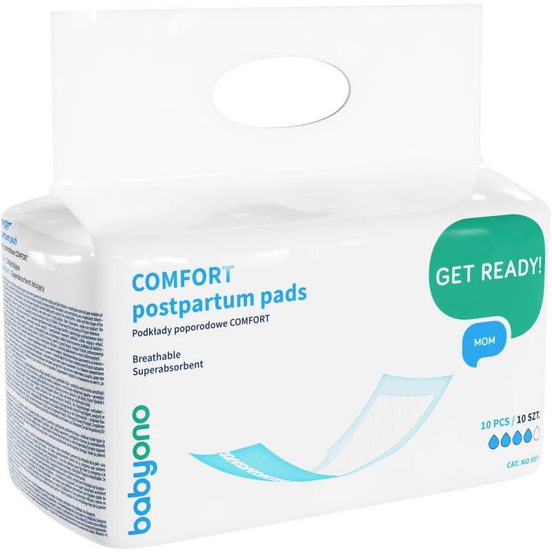 BabyOno Get Ready Mom szülés utáni betétek Comfort 10 db-Ár