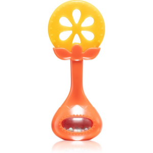 BabyOno Have Fun Teether rágóka csörgővel Juicy Orange 1 db-Ár