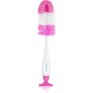 BabyOno Take Care Brush for Bottles and Teats tisztítókefe 2 az 1-ben Pink 1 db-Ár