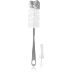 BabyOno Take Care Brush for Bottles and Teats with Mini Brush & Sponge Tip tisztítókefe Grey 2 db-Ár