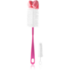 BabyOno Take Care Brush for Bottles and Teats with Mini Brush & Sponge Tip tisztítókefe Pink 2 db-Ár